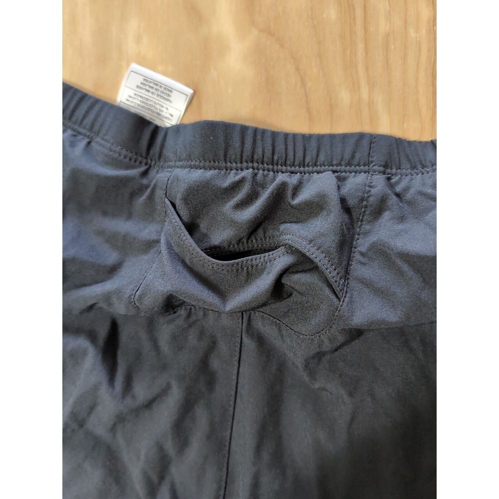 Nike Sport Pants 28X20 Training Track Joggers Cropped Length Black Striped XL - Picture 11 of 11